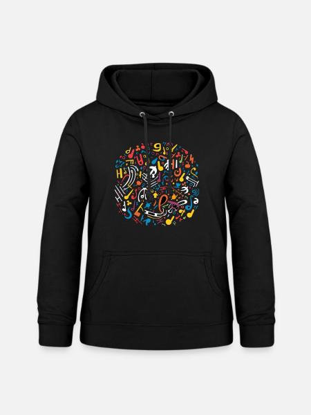 Musik - Frauen Hoodie - Schwarz