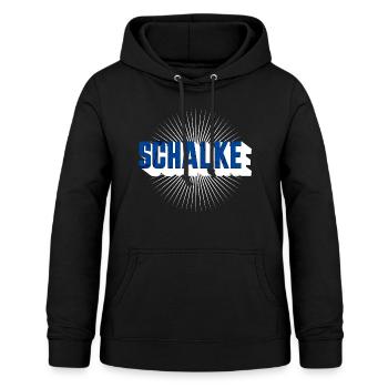 Schalke - Frauen Hoodie - Schwarz - Vorne - AI Model Female 172 light (172cm)