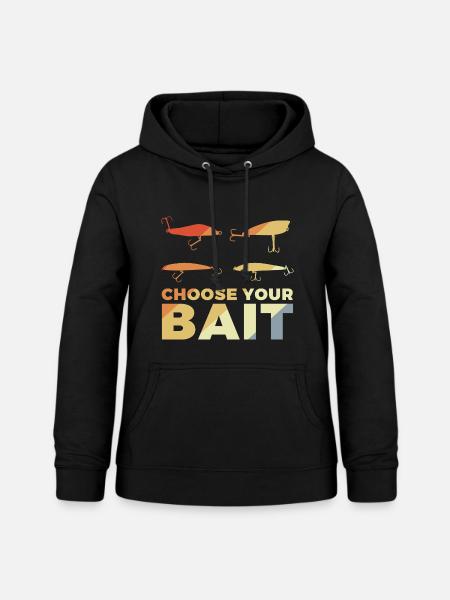 Lustiger Angler Spruch - Frauen Hoodie - Schwarz