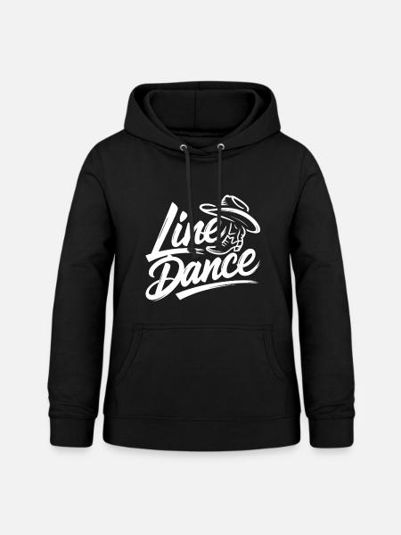 Line Dance Motiv - Frauen Hoodie - Schwarz