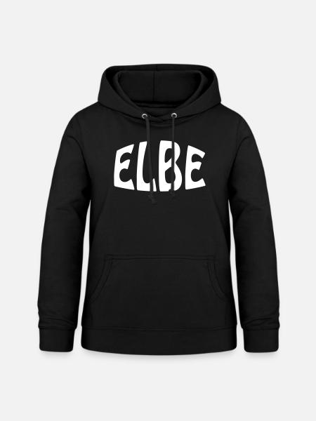 ELBE - Frauen Hoodie - Schwarz