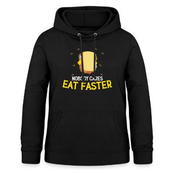 Quick Food Sandwich Food FastFood - Women's Hoodie - black - Front - AI Model Female 172 light (172cm)