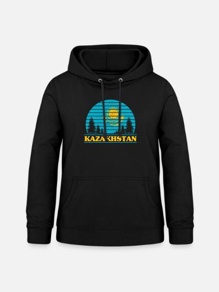 Kasachstan - Frauen Hoodie - Schwarz