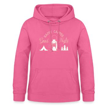Campeur heureux - Sweat à capuche Femme - rose - Devant - AI Model Female 172 light (172cm)