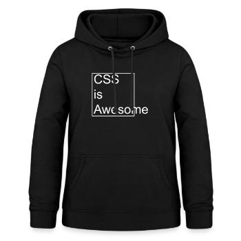 CSS est génial - Sweat à capuche Femme - noir - Devant - AI Model Female 172 light (172cm)
