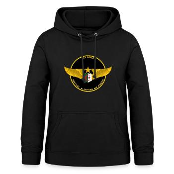 Virtual algerian air force - Sweat à capuche Femme - noir - Devant - AI Model Female 172 light (172cm)
