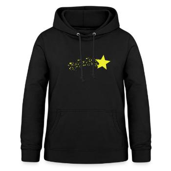 Sternschnuppe, Geschenk Idee - Frauen Hoodie - Schwarz - Vorne - AI Model Female 172 light (172cm)