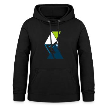 Breakdancer - Frauen Hoodie - Schwarz - Vorne - AI Model Female 172 light (172cm)