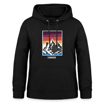 kanada - Frauen Hoodie - Schwarz - Vorne - AI Model Female 172 light (172cm)