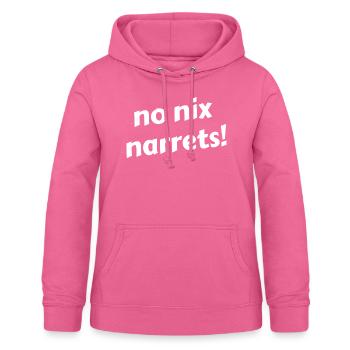 No nix narrets! - Frauen Hoodie - Pink - Vorne - AI Model Female 172 light (172cm)