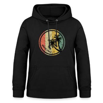 Santa Cruz rétro - Sweat à capuche Femme - noir - Devant - AI Model Female 172 light (172cm)