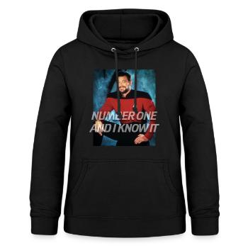Star Trek The Next Generation Riker Nummer Eins - Frauen Hoodie - Schwarz - Vorne - AI Model Female 172 light (172cm)