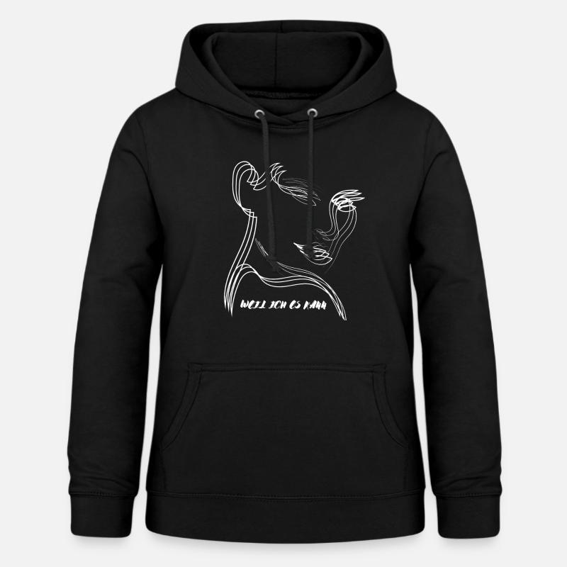 PARCE QUE JE PEUX - Élégance intemporelle - Sweat à capuche Femme - noir