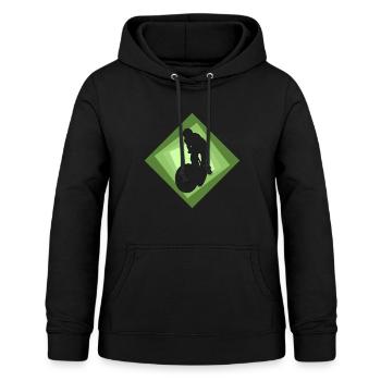 Freeride Downhill - Frauen Hoodie - Schwarz - Vorne - AI Model Female 172 light (172cm)