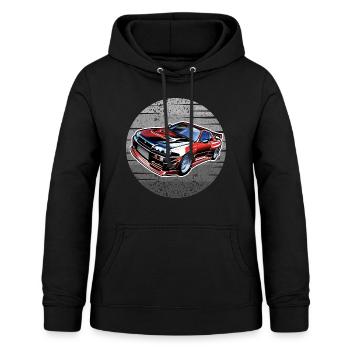 Jdm / Tuning / Turbocharger / Rims / Chiptuning - Women's Hoodie - black - Front - AI Model Female 172 light (172cm)
