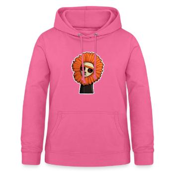 Eye: Orange Flower - Women's Hoodie - pink - Front - AI Model Female 172 light (172cm)