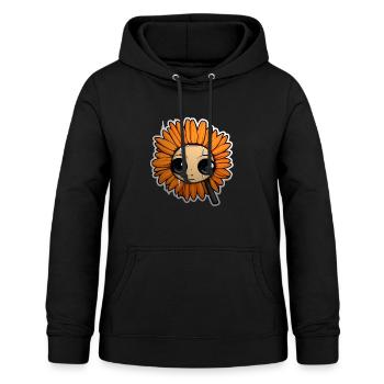 Eye: Orange Flower - Women's Hoodie - black - Front - AI Model Female 172 light (172cm)