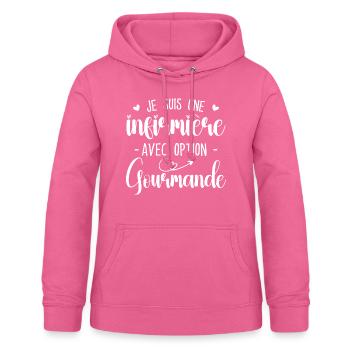 Nurse with gourmet option - Women's Hoodie - pink - Front - AI Model Female 172 light (172cm)
