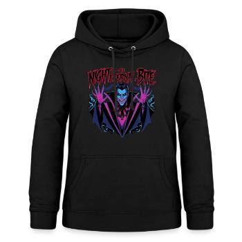 Design vampire cool - Sweat à capuche Femme - noir - Devant - AI Model Female 172 light (172cm)
