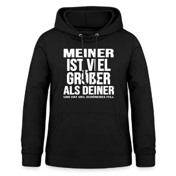 Hund Hundewiese Hundetrainer dog-memes Fellfarbe - Frauen Hoodie - Schwarz - Vorne - AI Model Female 172 light (172cm)
