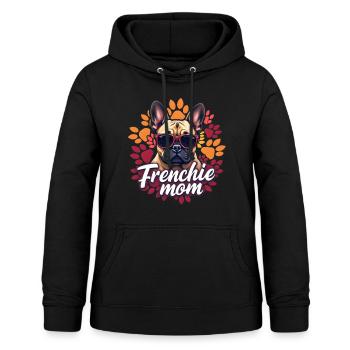 Frenchie Mom - Frauen Hoodie - Schwarz - Vorne - AI Model Female 172 light (172cm)