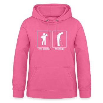 Ihr Ehemann - Mein Ehemann - Golf - Frauen Hoodie - Pink - Vorne - AI Model Female 172 light (172cm)