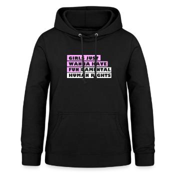 Grundlegende Menschenrechte - Frauen Hoodie - Schwarz - Vorne - AI Model Female 172 light (172cm)