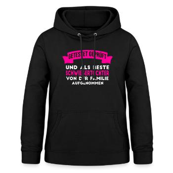 Beste Schwiegertochter der Welt. - Frauen Hoodie - Schwarz - Vorne - AI Model Female 172 light (172cm)