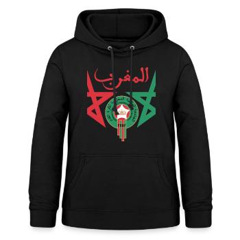 Maroc Frmf - Sweat à capuche Femme - noir - Devant - AI Model Female 172 light (172cm)
