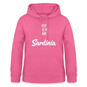 Liebe Sardinien - Frauen Hoodie - Pink - Vorne - AI Model Female 172 light (172cm)