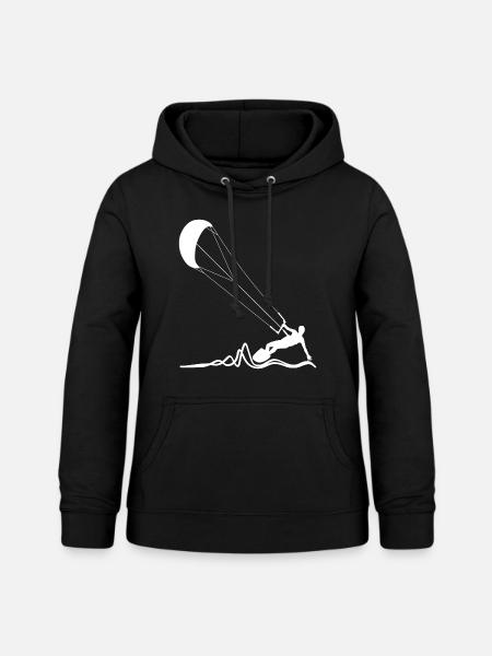 Kitesurfer - Frauen Hoodie - Schwarz