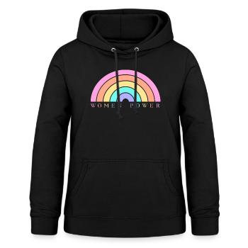Women Power - Frauen Hoodie - Schwarz - Vorne - AI Model Female 172 light (172cm)