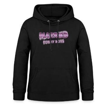 Married. Sorry boys - Frauen Hoodie - Schwarz - Vorne - AI Model Female 172 light (172cm)
