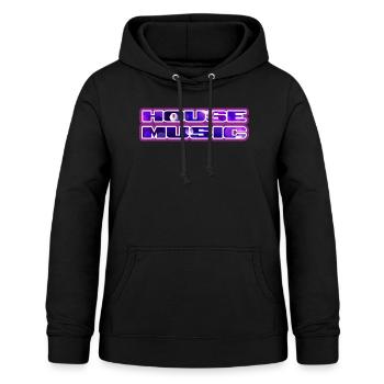 House Music Bubbles | We Love House Music - Women's Hoodie - black - Front - AI Model Female 172 light (172cm)