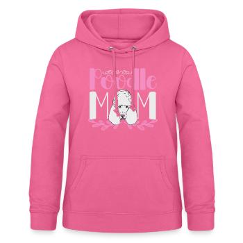 Pudel Mama Hund Pudel Mama - Frauen Hoodie - Pink - Vorne - AI Model Female 172 light (172cm)