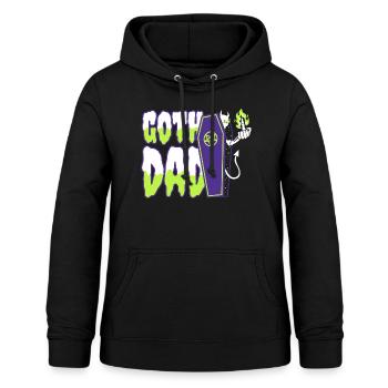 Goth Dad - Frauen Hoodie - Schwarz - Vorne - AI Model Female 172 light (172cm)