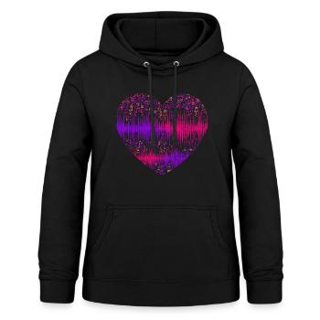 Music Heart Gift Equalizer Sound Technology Soundwave - Women's Hoodie - black - Front - AI Model Female 172 light (172cm)
