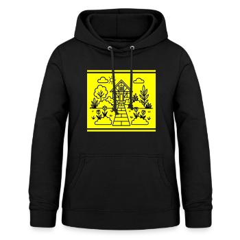 Schrebergarten Garten Natur - Frauen Hoodie - Schwarz - Vorne - AI Model Female 172 light (172cm)