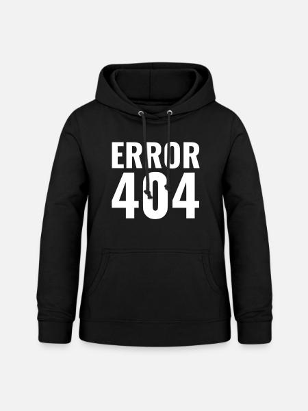 ERROR 404 - Frauen Hoodie - Schwarz