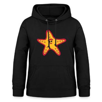 Seestern - Frauen Hoodie - Schwarz - Vorne - AI Model Female 172 light (172cm)