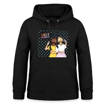 Beste Freunde - Frauen Hoodie - Schwarz - Vorne - AI Model Female 172 light (172cm)
