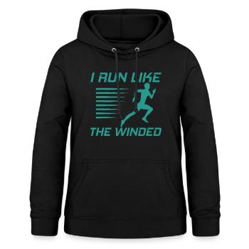 I Run Like The Winded 4 - Women's Hoodie - black - Front - AI Model Female 172 light (172cm)