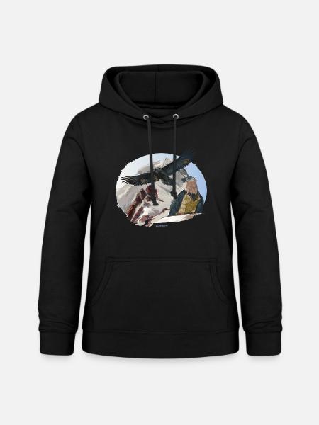 Baretgeier Nationalpark Berchtesgaden - Frauen Hoodie - Schwarz