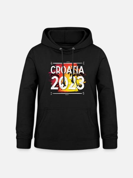 Croatia 2023 - Frauen Hoodie - Schwarz