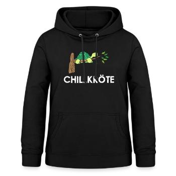 Chillkröte Schlafshirt Nachthemd Schildkröte - Frauen Hoodie - Schwarz - Vorne - AI Model Female 172 light (172cm)