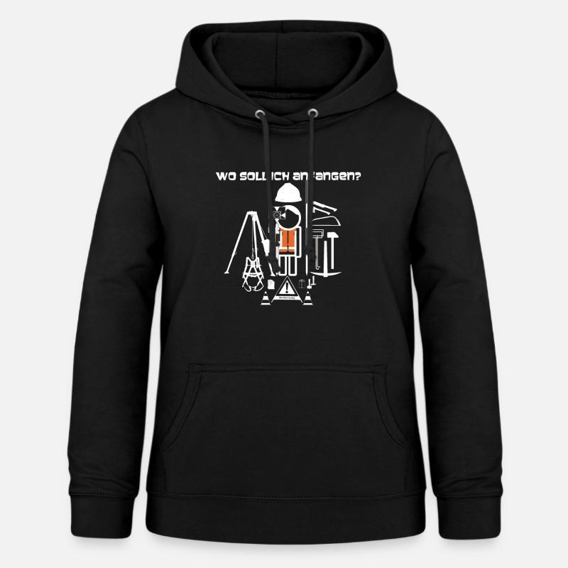 Arpenteur polyvalent - Sweat à capuche Femme - noir