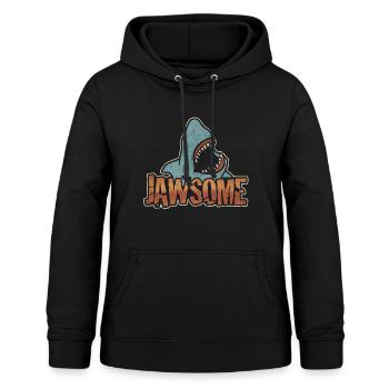 Jawesome for shark lovers - Women's Hoodie - black - Front - AI Model Female 172 light (172cm)