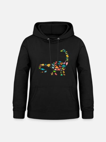 Brachiosaurus Dinosaurier - Frauen Hoodie - Schwarz