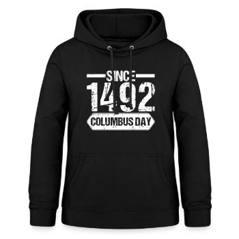 Christopher Columbus - Frauen Hoodie - Schwarz - Vorne - AI Model Female 172 light (172cm)
