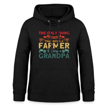 Traktor Landwirt Viehzüchter Geschenk - Frauen Hoodie - Schwarz - Vorne - AI Model Female 172 light (172cm)